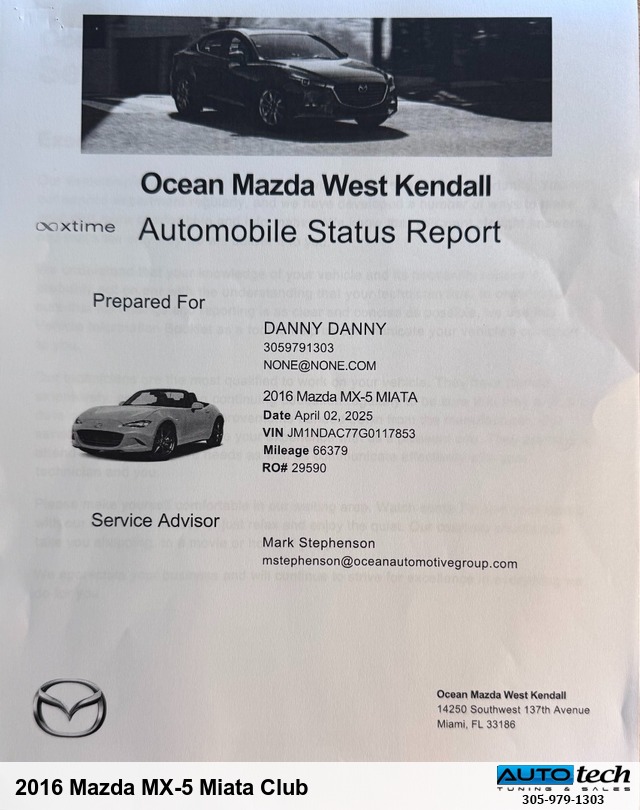 2016 Mazda MX-5 Miata Club