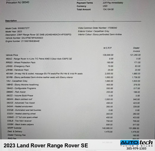 2023 Land Rover Range Rover SE