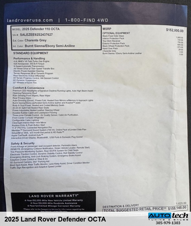 2025 Land Rover Defender OCTA